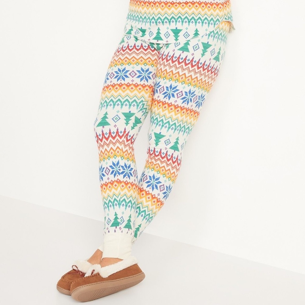 Old Navy Fair Isle Rainbow PJ Pants | Size S